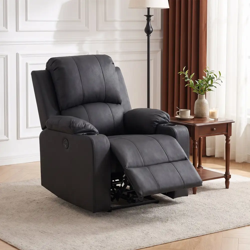 Modern Soft Upholstered Recliner Chair