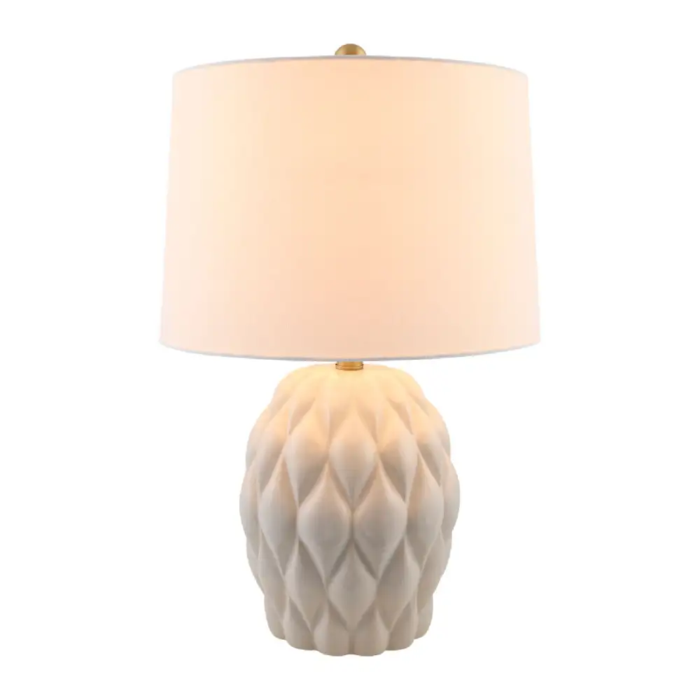 Reliefed Ceramic Table Lamp
