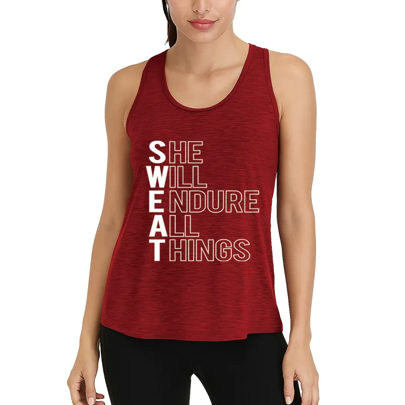 She Will Endure All Things Athletic Tank