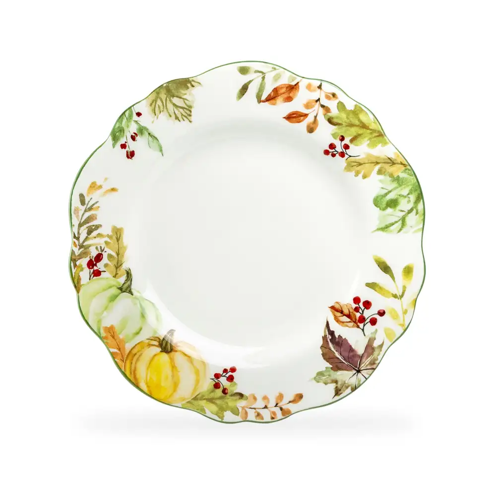 Turkey Autumn Harvest Ceramic Dinner Plate