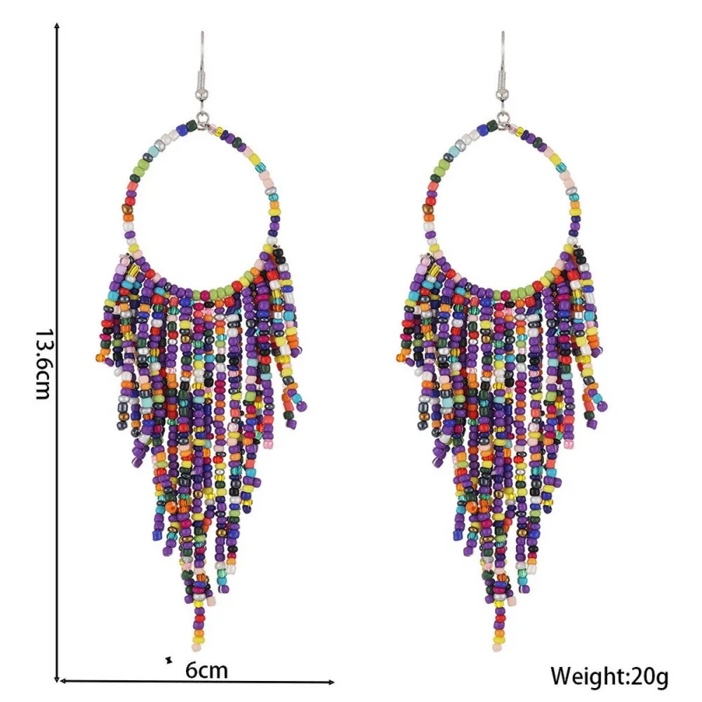 Textured Tassel Vintage Earrings