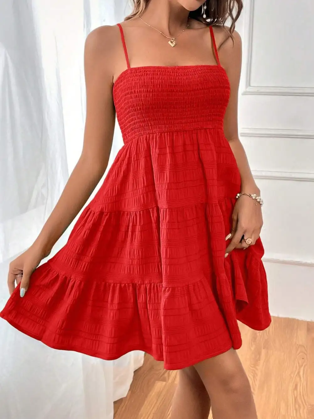 Cami Square-Neck Casual Dress