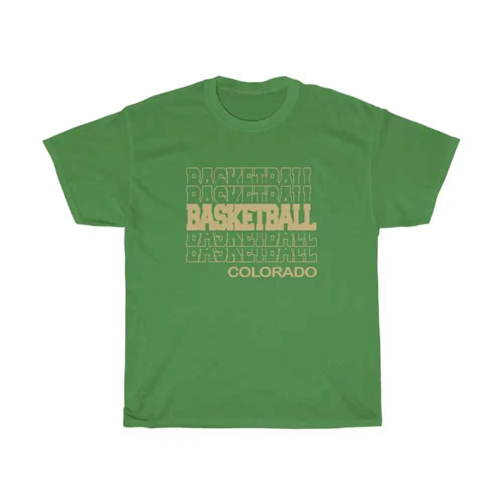 Basketball Colorado in Modern Stacked Lettering