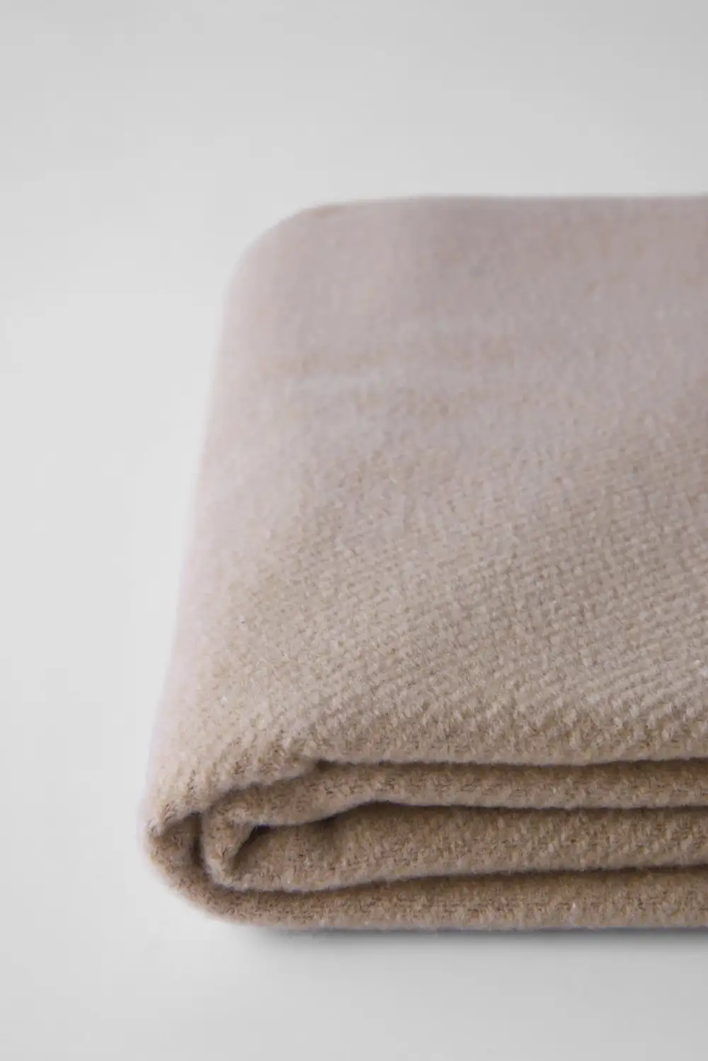 Solid Cotton Blend Throw