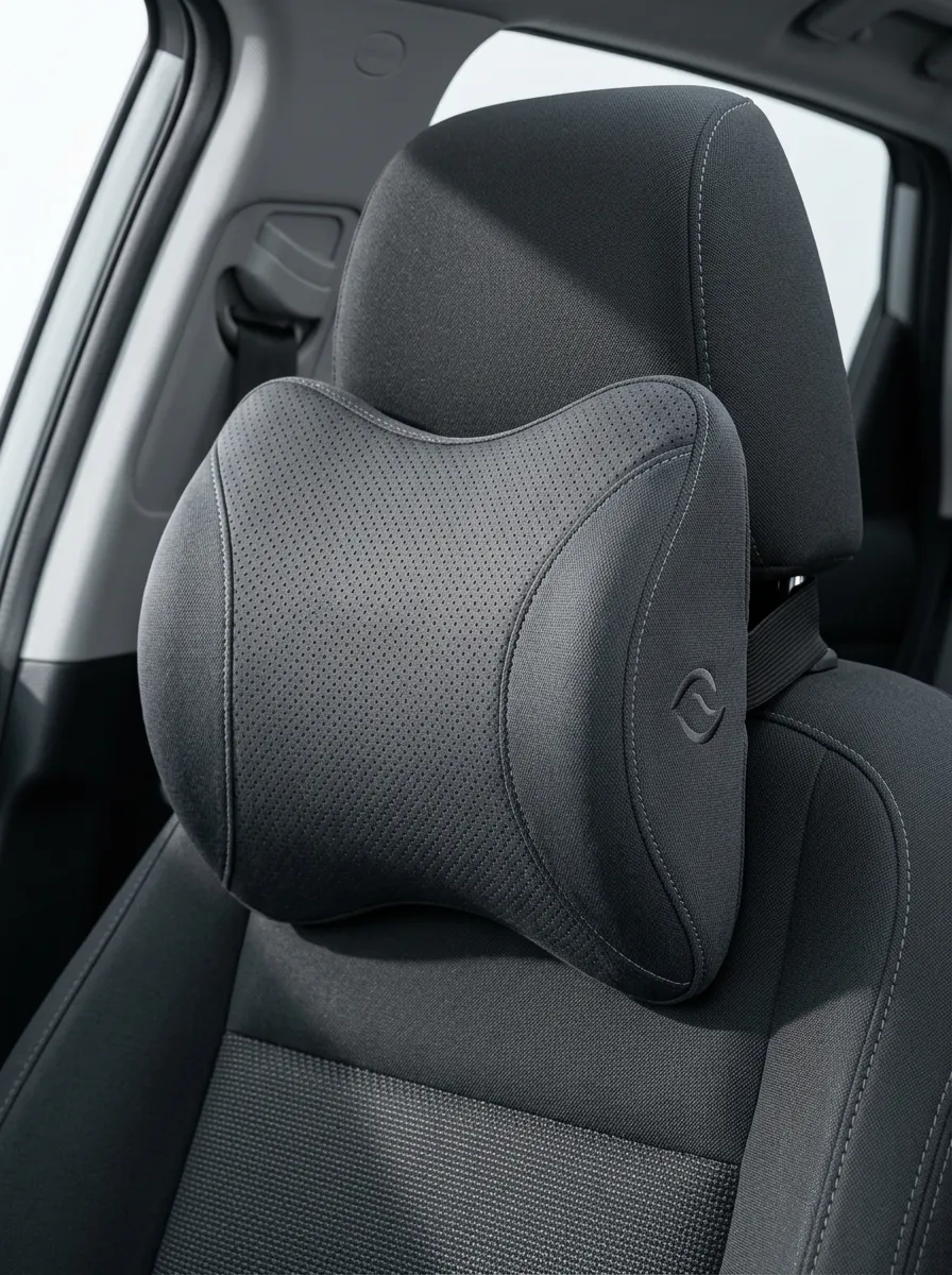 Neck-Support Memory-Foam Perforated Car Neck Support Pillow
