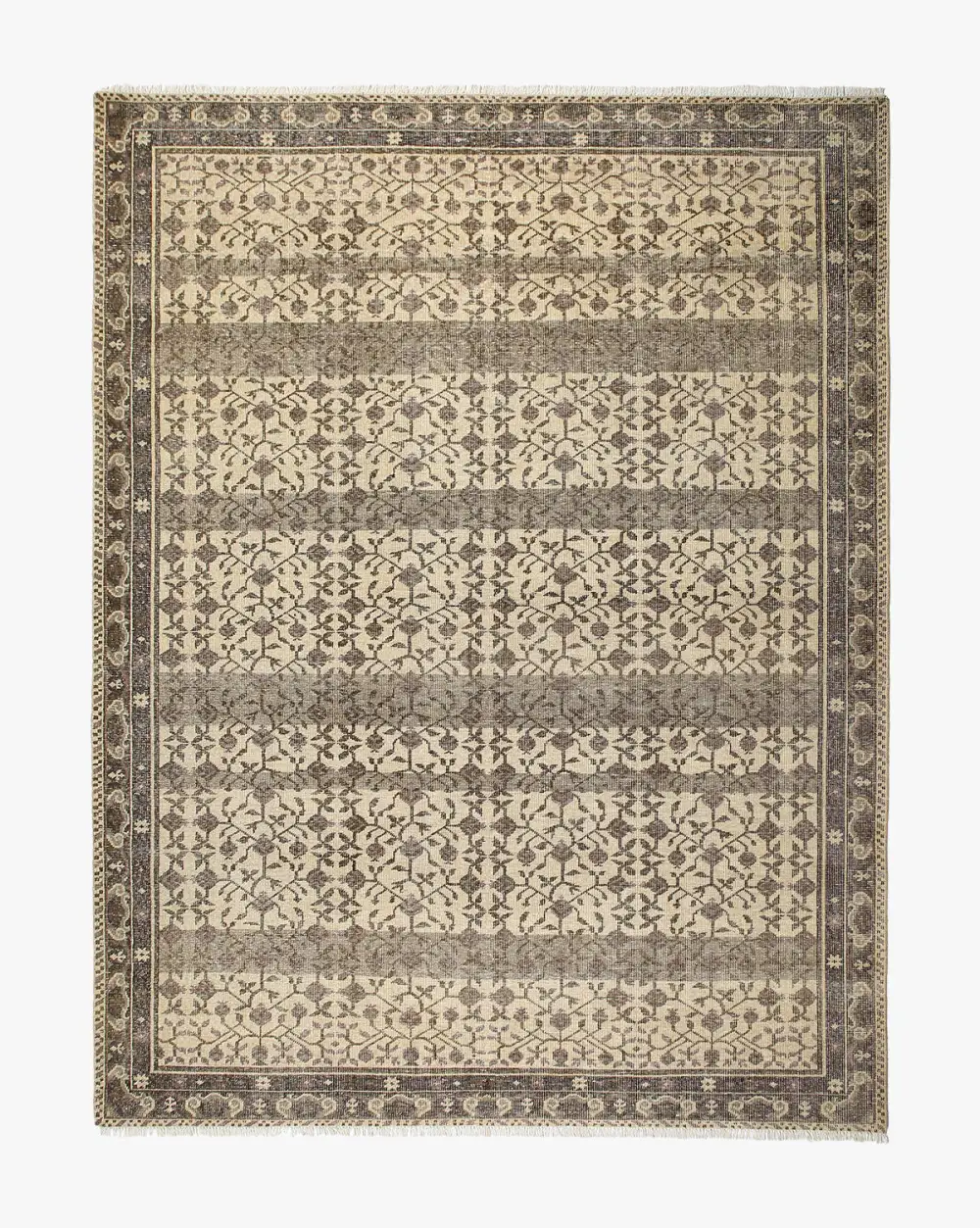 Textural Hand-Knotted Wool Area Rug