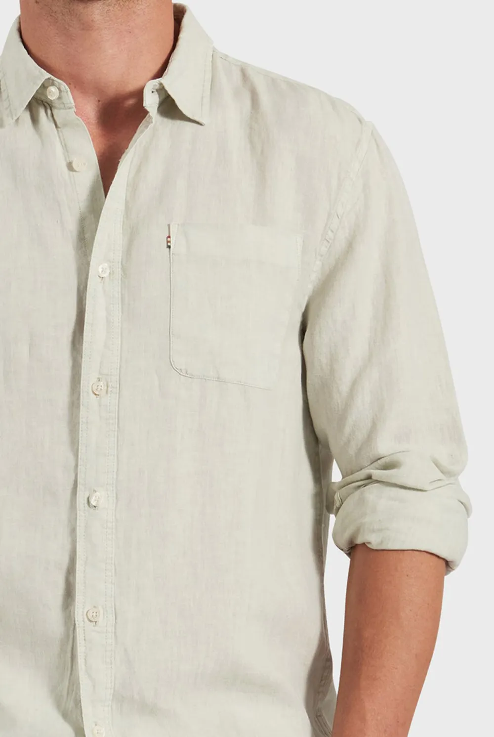 Breathable Linen Blend Casual Button Down Shirt