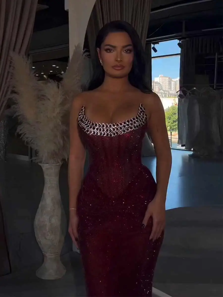 Seraphina Luxurious Sequined  Maxi Dress