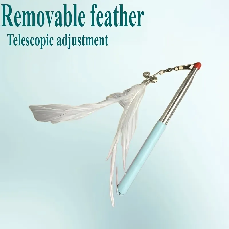 Extendable Cat Feather Wand
