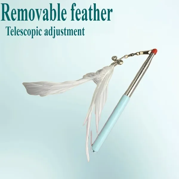 Extendable Cat Feather Wand