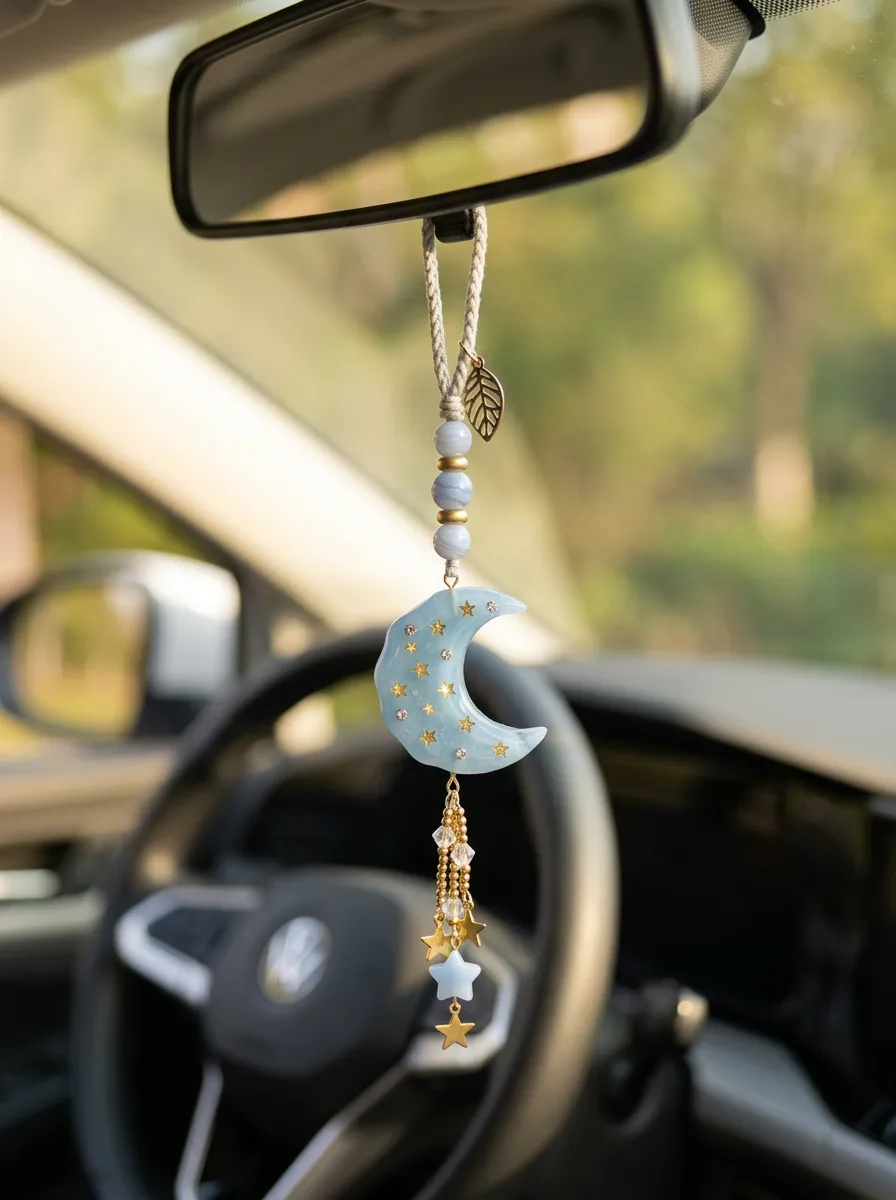 Refined Accent Rearview Mirror Hanging Ornament