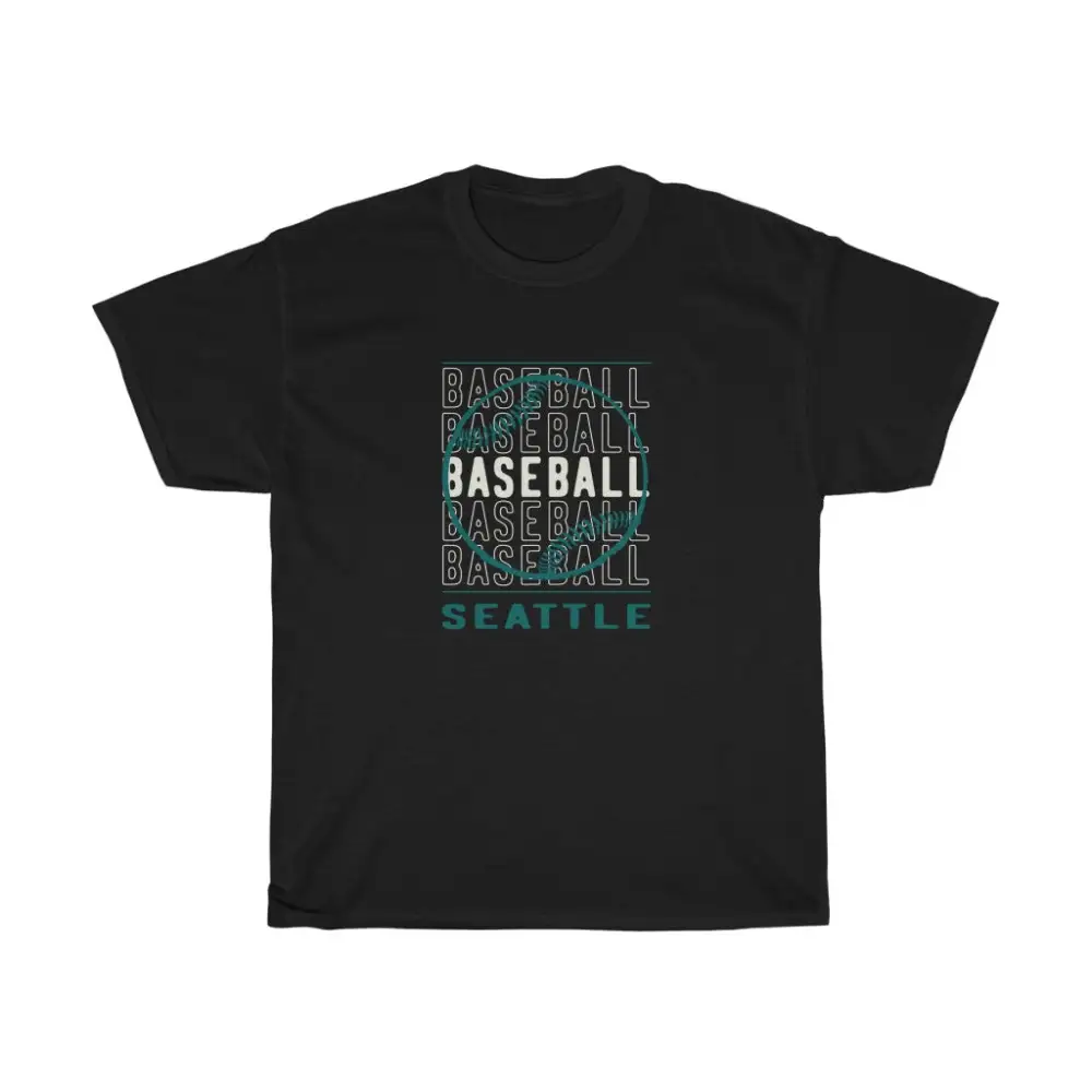 Baseball Seattle with Baseball Graphic T-Shirt