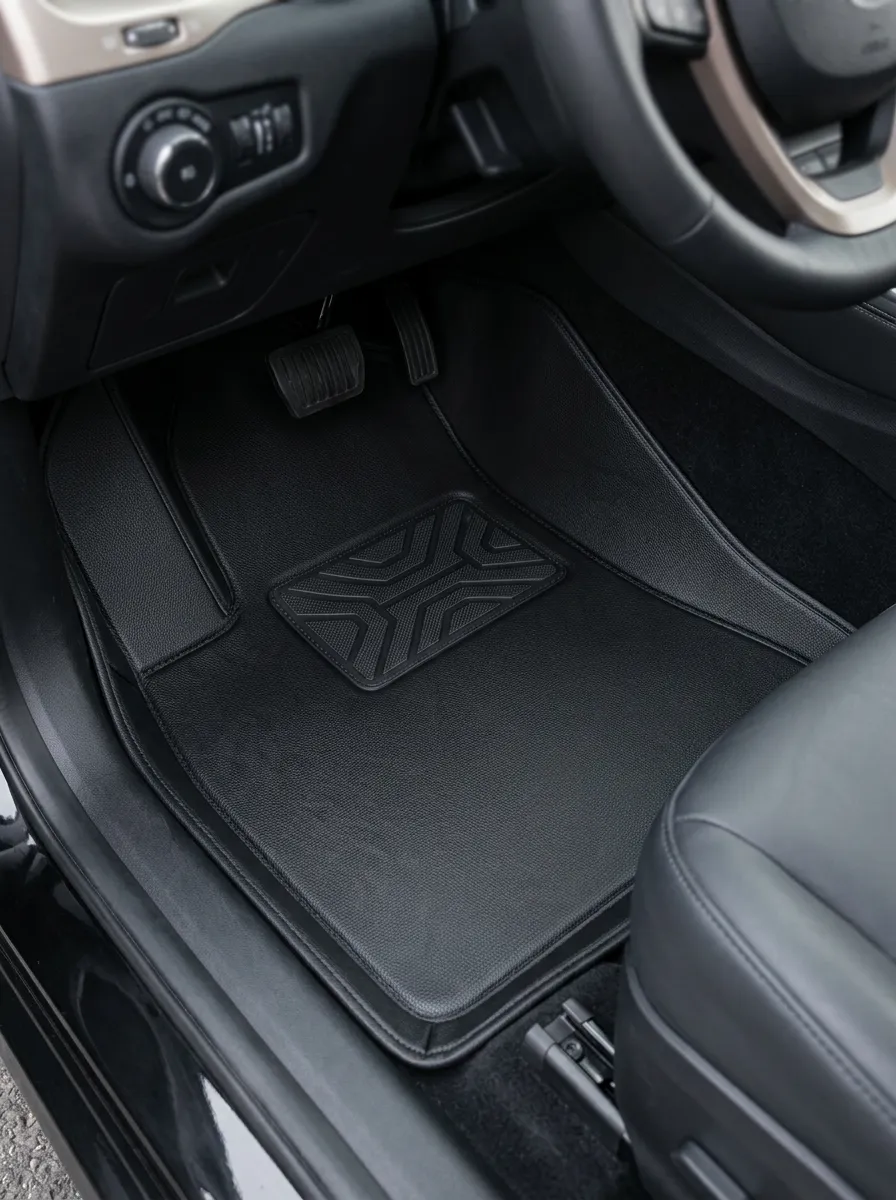 Modern Geometric Embossed Car Floor Mats