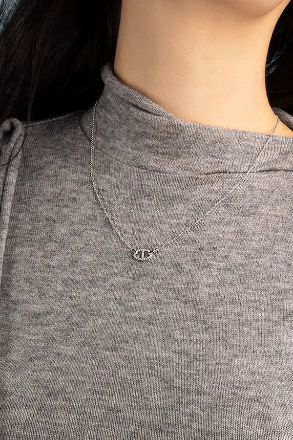 Slim Linked Pendant Necklace