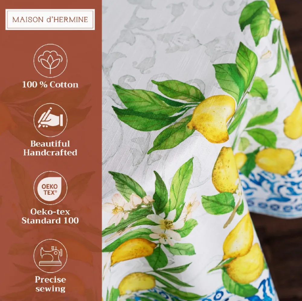 Cedrat Cotton Tablecloth