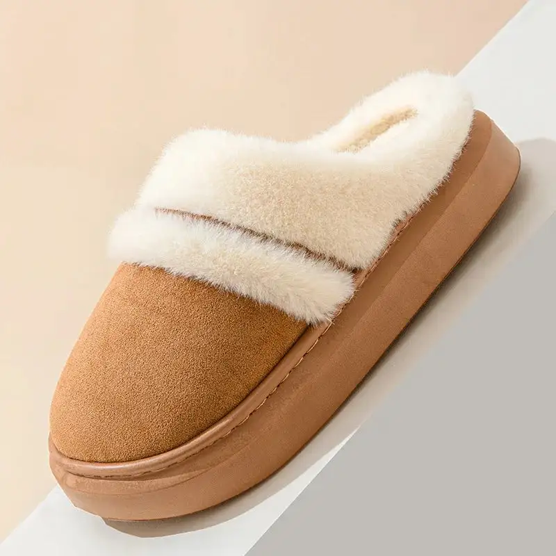 Soft Feel Plush House Slippers