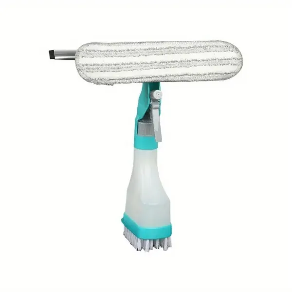 4-In-1 Glass Cleaning Brush With Spray