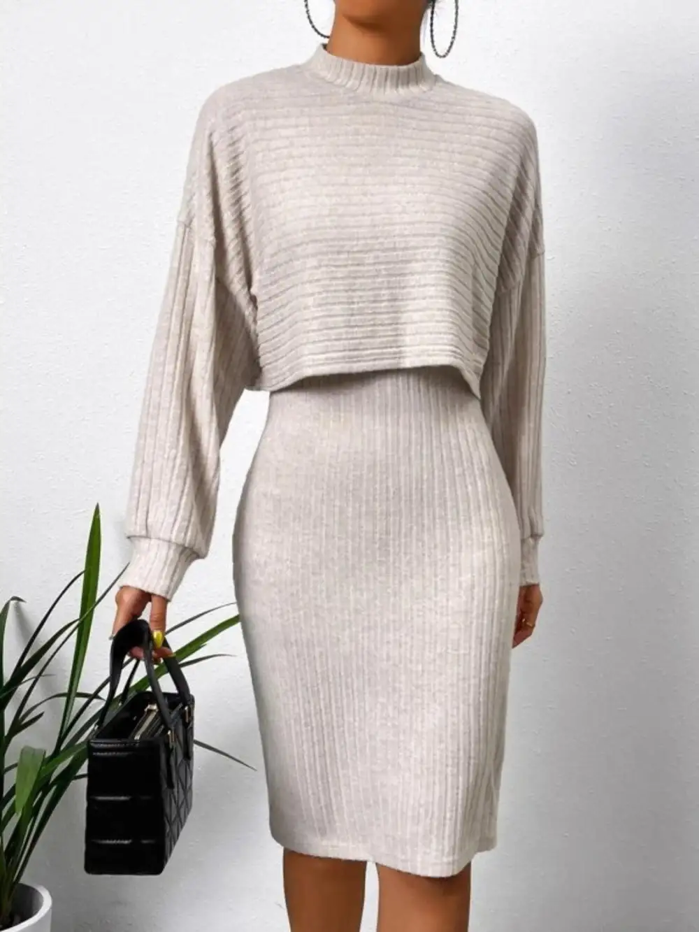 Effortless Long Sleeve Casual Dress