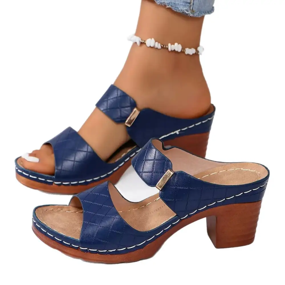 Cushioned Cushion Base Slide Sandals