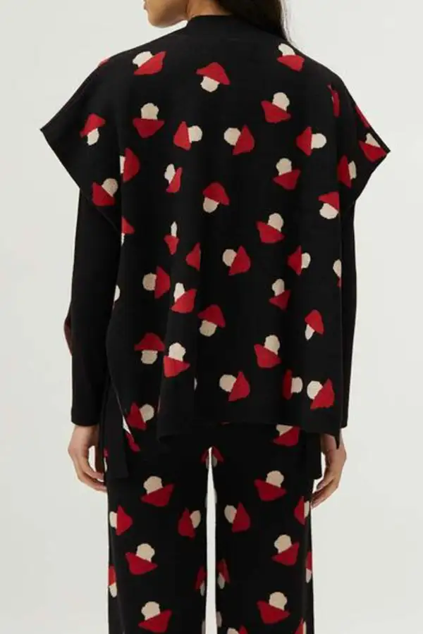 Poncho Lightweight Soft Layering Knit Vest