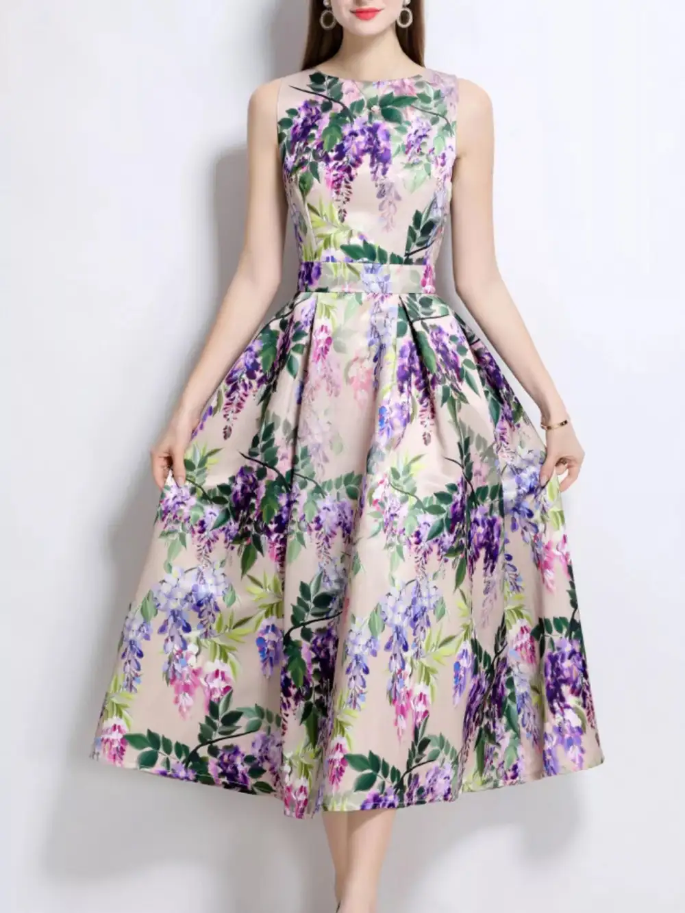Sleeveless Sleeveless Midi Dress