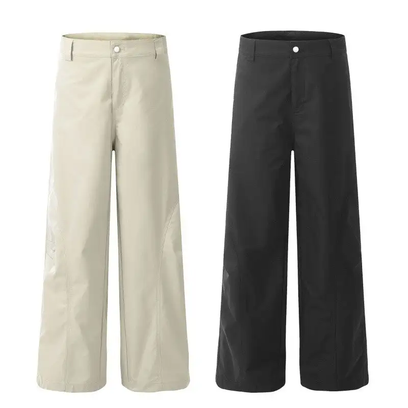 Women's Wide Leg Pleated Curved Cut Pants