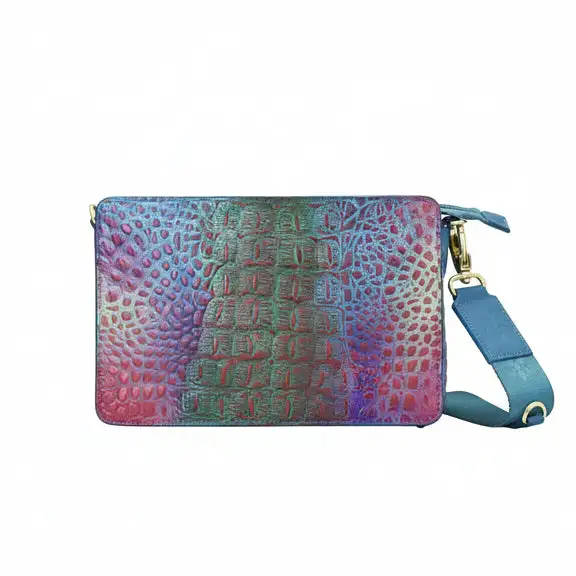 Triple-Compartment Crossbody Bag