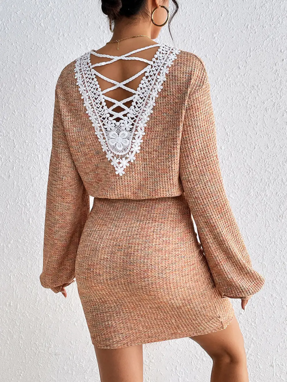 Mini Lace Detail Dress