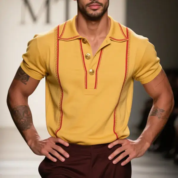 Collared Button Polo