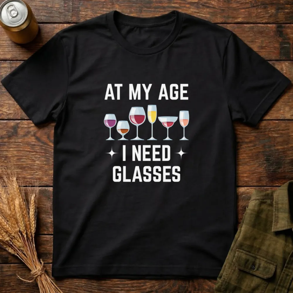 I Need Glasses Graphic Cotton T-Shirt