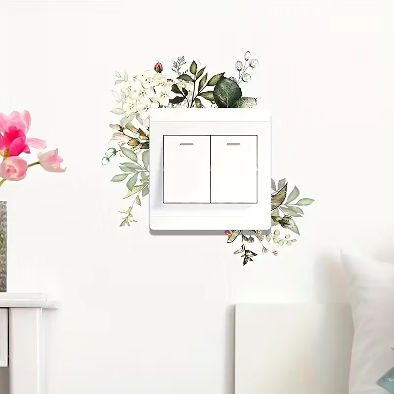 Floral Switch Wall Stickers