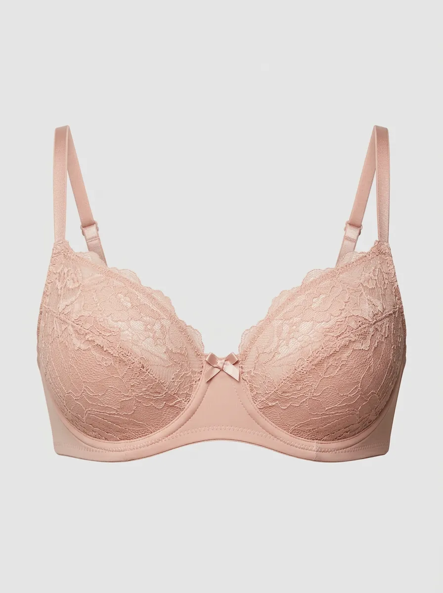 Soft-Look Underwire Lace Floral Casual Look Women's Bra