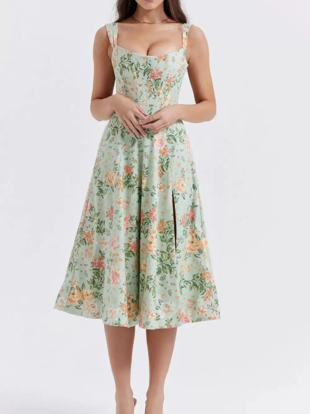 Midi Dress with Slit