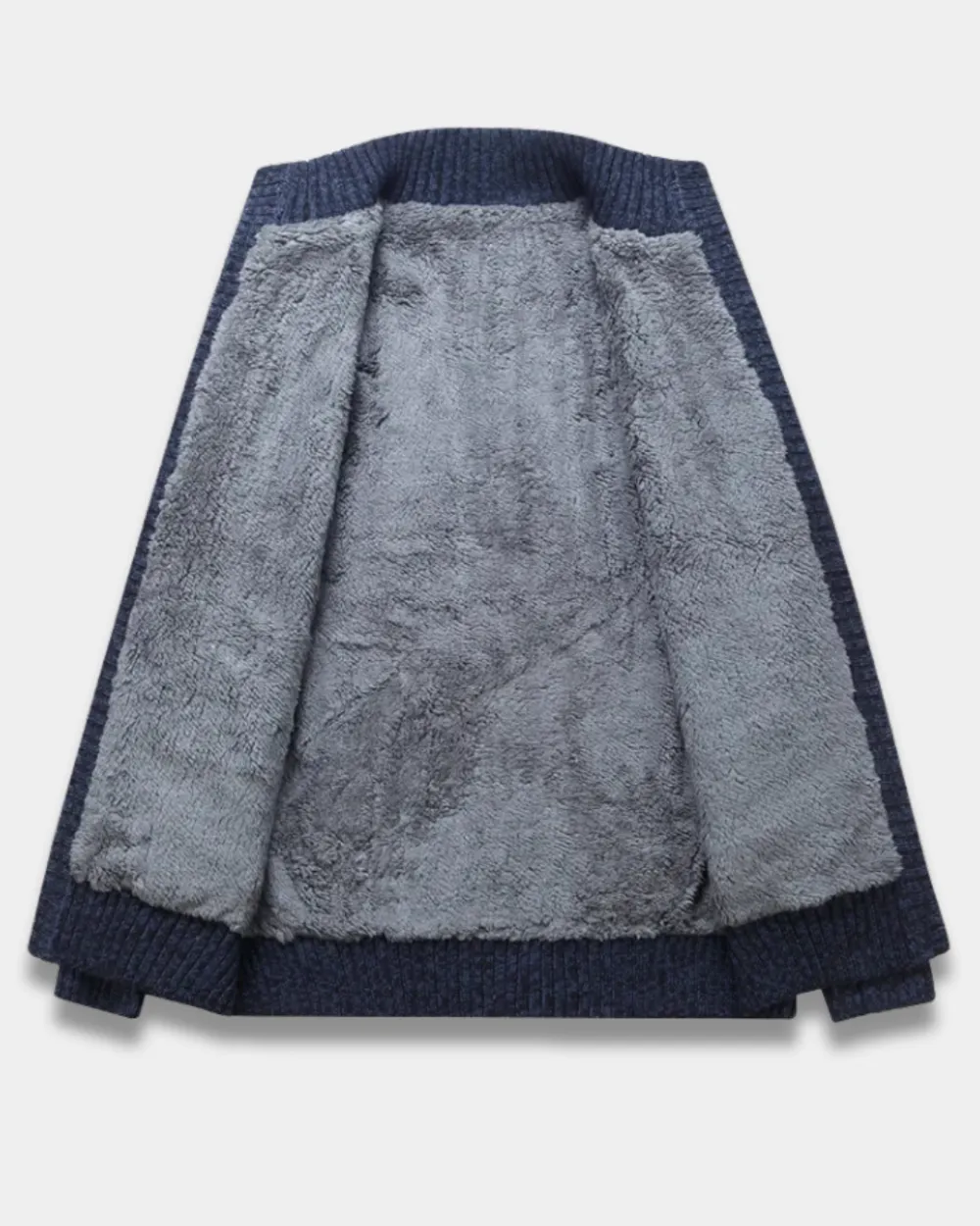 Fleece Lined Cable Knit Jacket