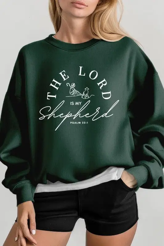 Layered Look Soft Graphic Pullover Sweatshirt