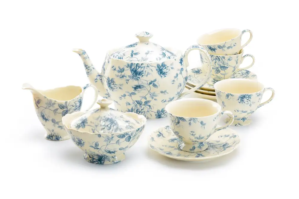 Rose Toile Porcelain Tea Set