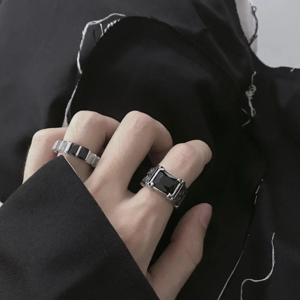 Octagon Stone Ring