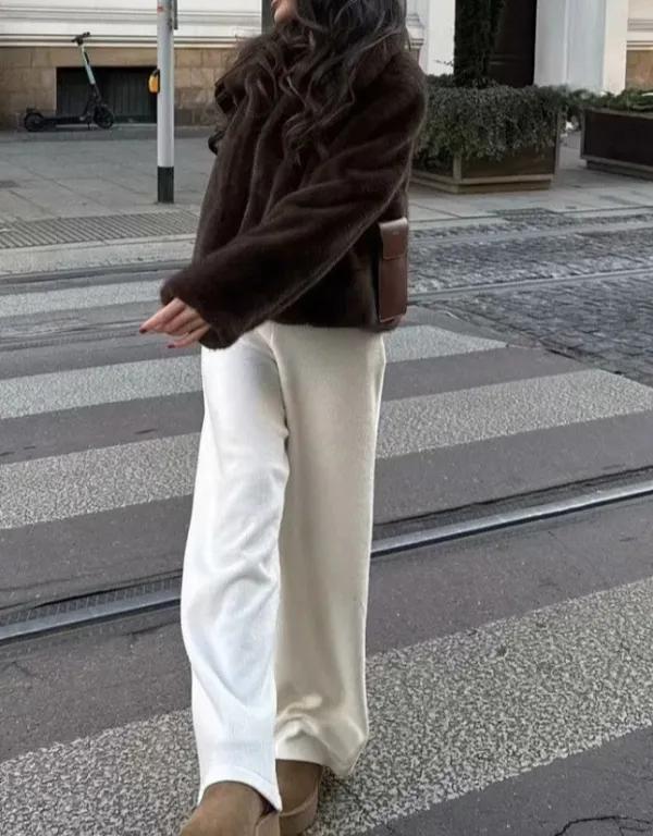 Plush Cropped Classic Jacket