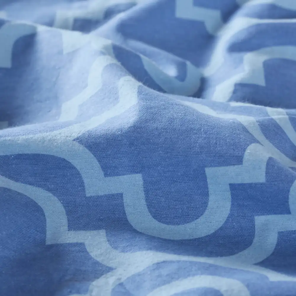 Cotton Flannel Trellis Deep Pocket Sheet Bedding Set