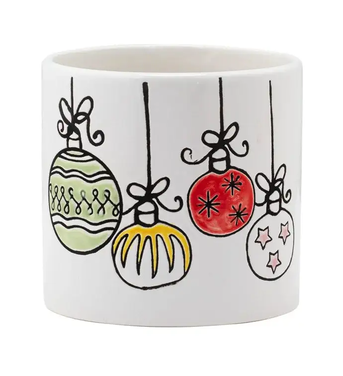 Ornament Shape Ceramic Planter