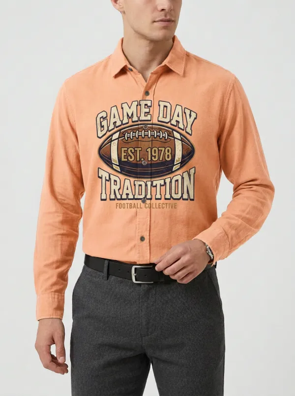 Football Graphic Casual Shirt
