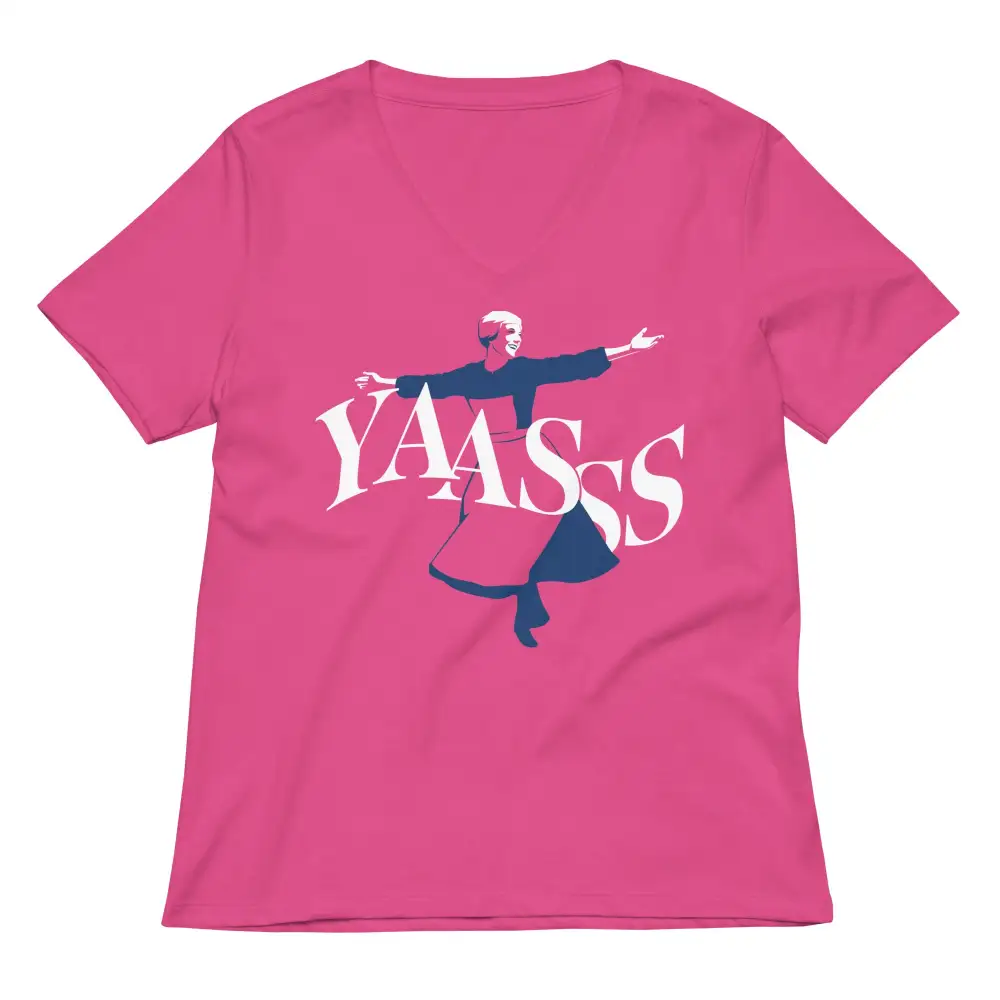 Bright Expression V Neck Tee