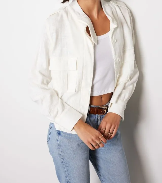 Patch Pocket Military Shacket