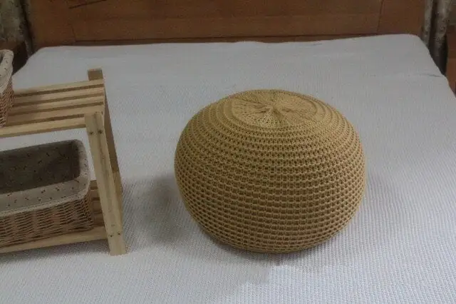 Knitted Boho Round Decorative Cushion