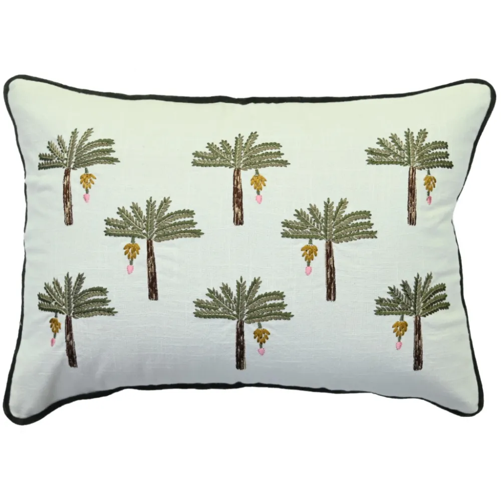 Artisan Detail Botanical Cotton Decorative Cushion Cover