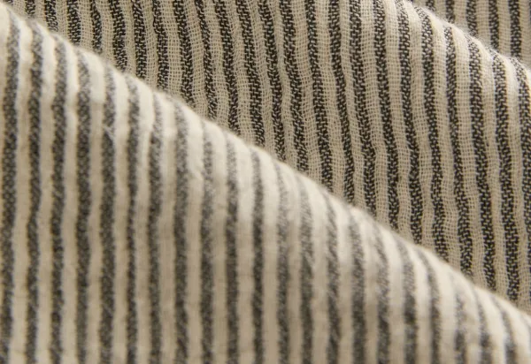 Seersucker Drawstring Pants Charcoal Stripe