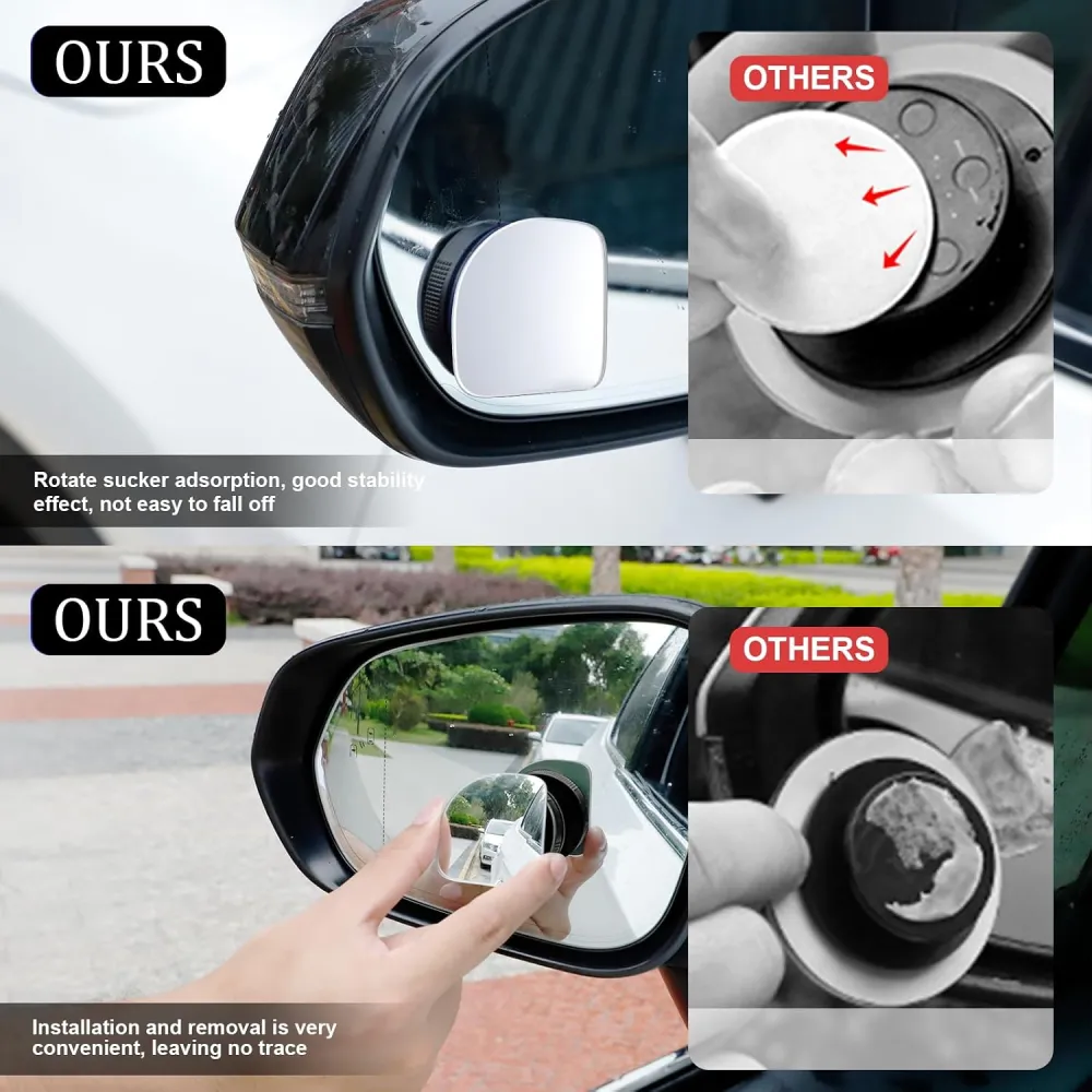 Frameless Blind Spot Mirror Set
