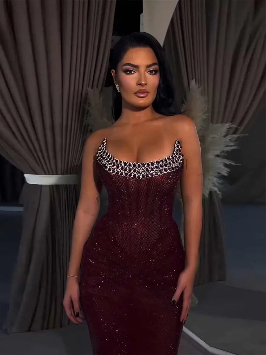Seraphina Luxurious Sequined  Maxi Dress