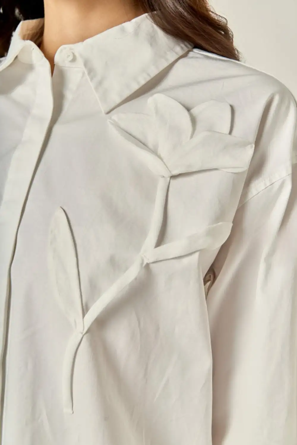 Floral Button Down Collared Relaxed Shirt