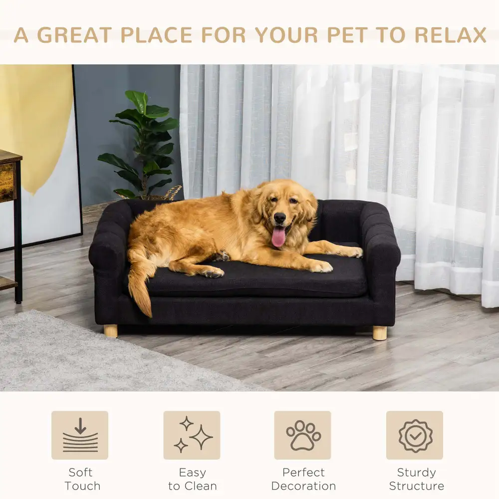 Sofa-Style Dog Bed for Large Dogs, Pet Furniture for Comfortable Lounging
